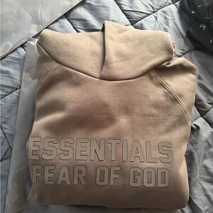 Off black essentials hoodie size large
